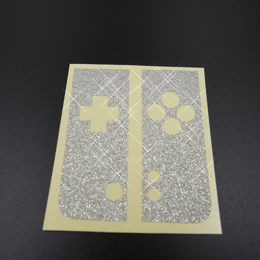 สติ๊กเกอร์ป้องกันสติกเกอร์ไวนิลกากเพชรส่องแสงเป็นประกายวิบวับสีเงินส่องแสงสำหรับ NDSi XL LL กินสติ๊กเกอร์