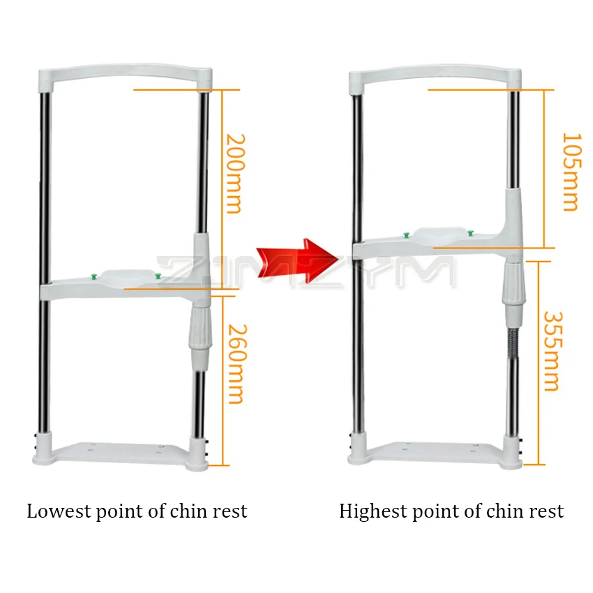 Imagem -05 - Instrumento Óptico Chin Rest Testa Bracket Grupo Fit para Lâmpada de Fenda e Outros Dispositivos Alta Qualidade Cr6