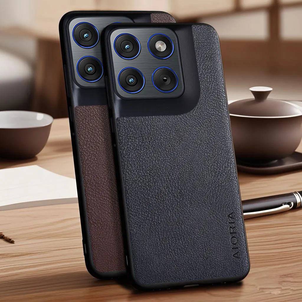 Funda para Motorola Moto Edge 70 60 50 Neo Pro fusion X50 Ultra Lychee guijarros funda de teléfono de cuero PU funda para Moto Edge 70