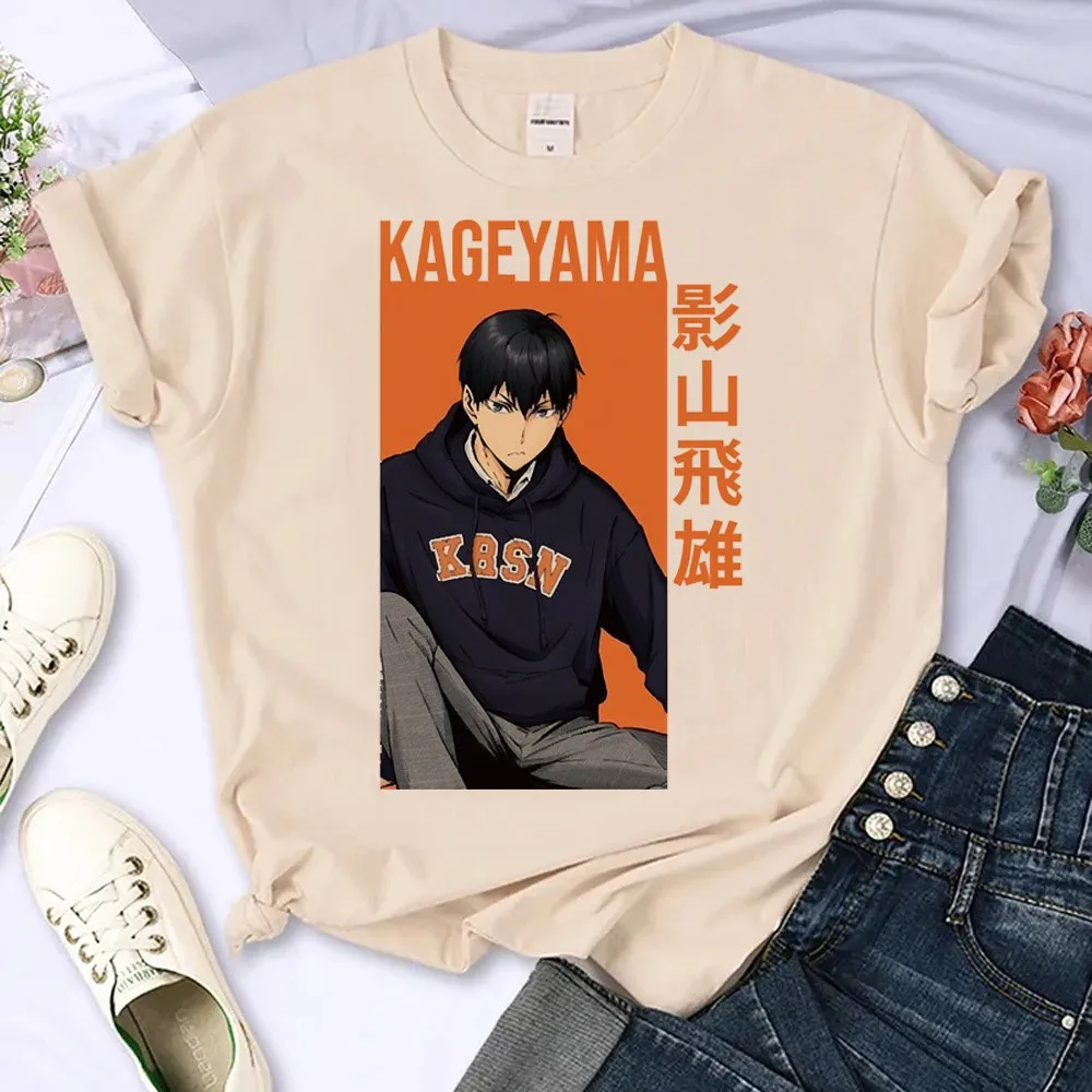 My Two Personalities Women Kawaii T-shirts Manga Kageyama Graphic Men Tee Shirts Eren Yeager Man Vintage Cotton Tshirts