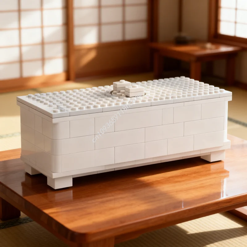 

265 деталей MOC: Вращающаяся подставка для коня, строительные блоки для городской модели, архитектурная игрушка, рождественский подарок, креативная идея для самостоятельной сборки