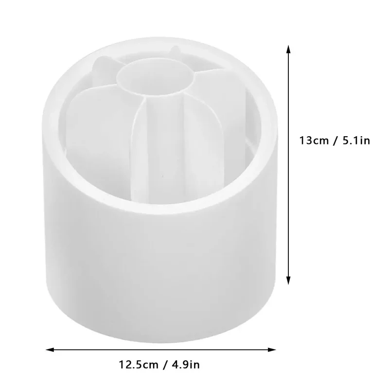 1 PC 360° Rotating Makeup Organizer Cosmetic Storage Solution for Vanity Desk Clear Plastic Compact Size