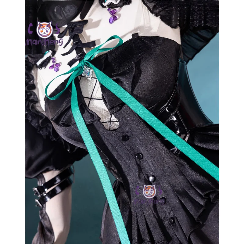 

Wakaba Mutsumi Mortis Cosplay Costume Arknights linkage BanG Dream! Halloween Women's Sweet Lolita Dress Accessories Prop Set