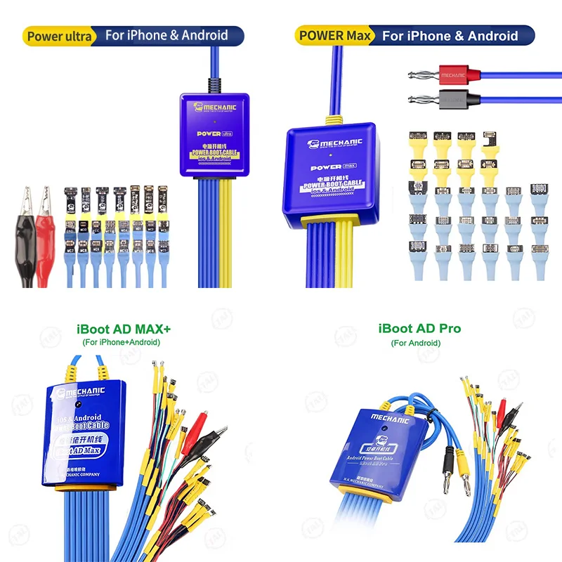 MECHANIC Power Ultra Power Max IBoot AD MAX+ iBoot AD Pro パワーブートケーブル iPhone 6-16ProMax Android用 電源供給テストケーブル