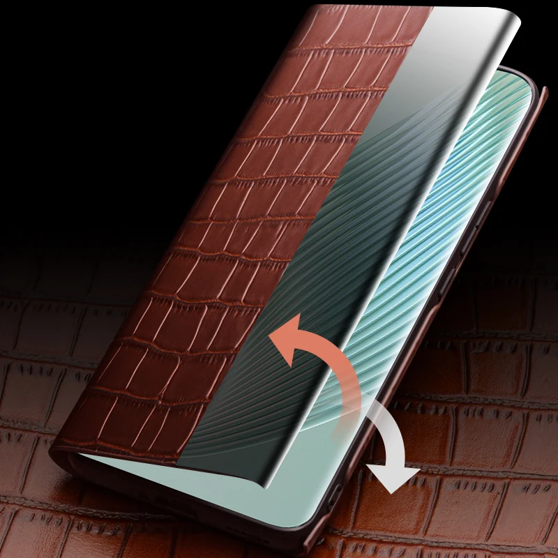 Кожаные чехлы для телефонов Qialino для Honor Magic 5 4 3 Magic5 Magic4 Pro, откидной защитный чехол с интеллектуальным отверстием для окон, деловой чехол Кожаные чехлы для телефонов Qialino для Honor Magic 5 4 3 Magic5 Magic4 Pro, откидной защитный чехол с интеллектуальным отверстием для окон, деловой чехол