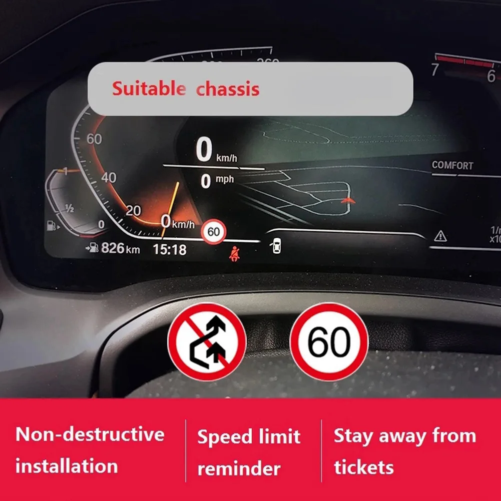 Imagem -03 - Display Instrument para Bmw Mini Cooper Informação do Limite de Velocidade do Carro Sli Emulator f Series Chassis com Nbt Addon Car Série g