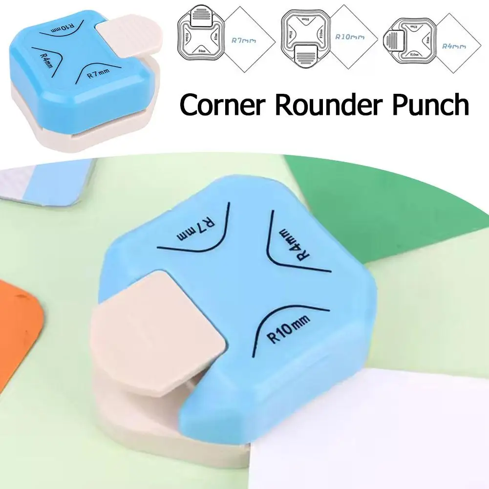 3 In 1 Corner Cutter Tool For Paper Pictures Craftes Laminate Sheets Cardstock Hole Puncher,Envelope Punch Board,Cutter J2K4