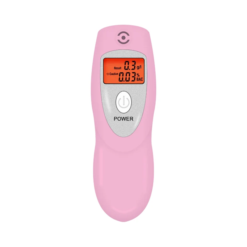 Pink AT-642s Alcohol Breath Tester Analyzer KeyChain Alcohol Tester Digital Breathalyzer Alcohol Breath Analyze Test Wholesale