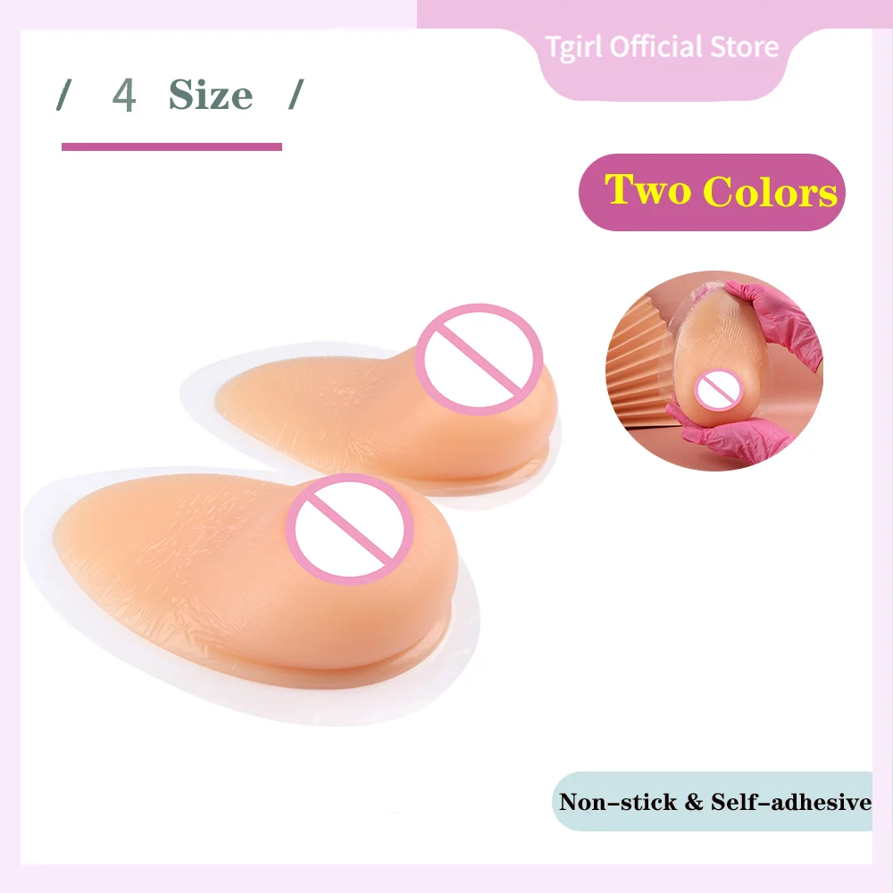 Tgirl Realistic Big Boobs Silicone Pad Adhesive Breasts Form for Mastectomy Bra Insert Accessories Shemale Cosplay Nipples