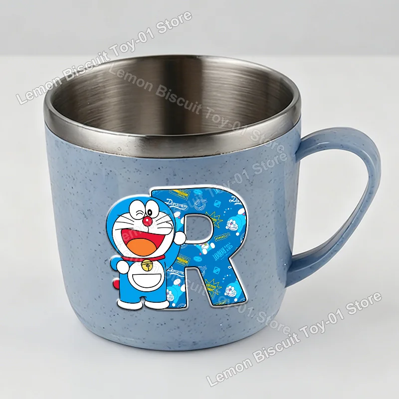 Doraemons Series Small Stainless Steel Cups Cute Juice Milk Drink Water Cup for Home Tumbler Double Layer Anti-scalding Gift view 6