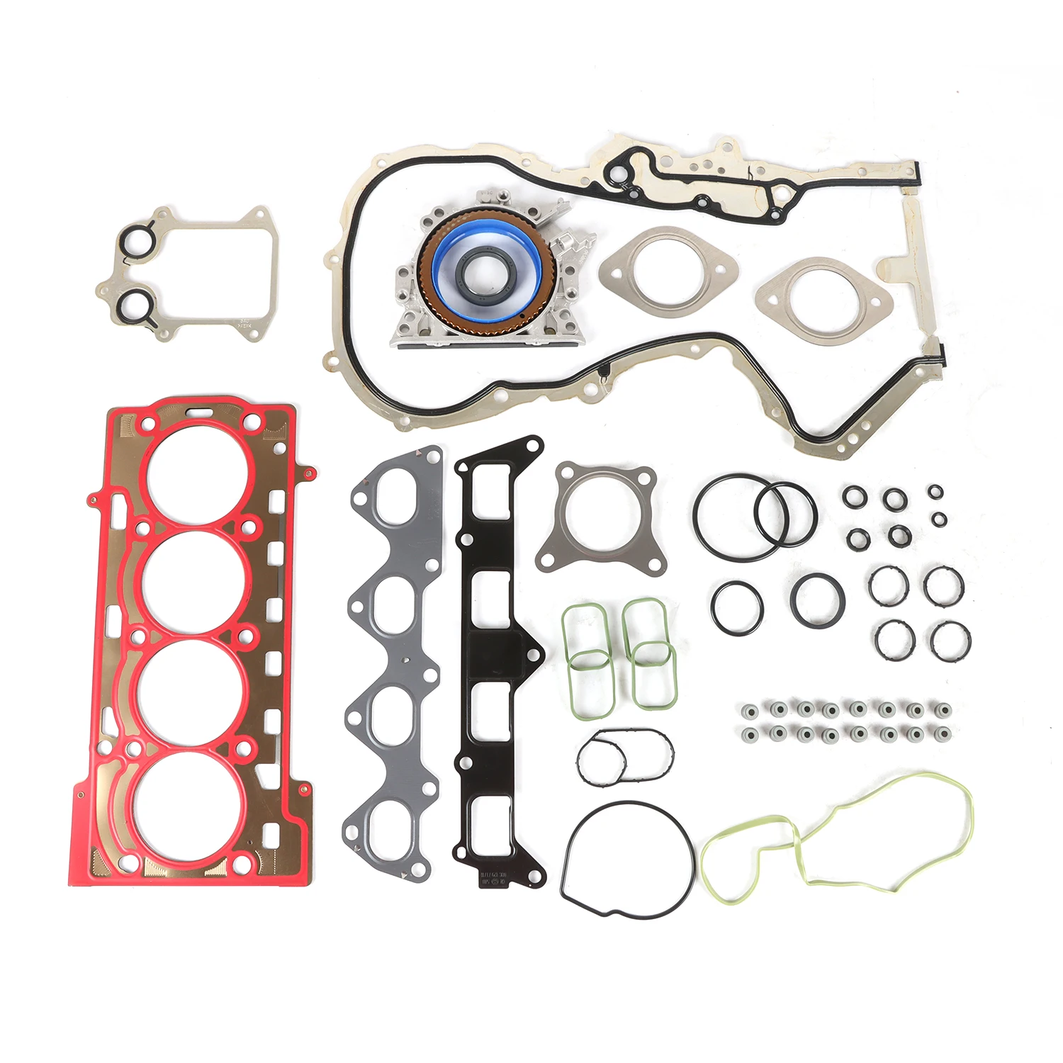 EA111 Engine Overhaul Rebuild Kit & Valves Pistons & Rings Seals Gasket Kit For VW AUDI 1.4 TSI CAVD CTHD BLG BMY