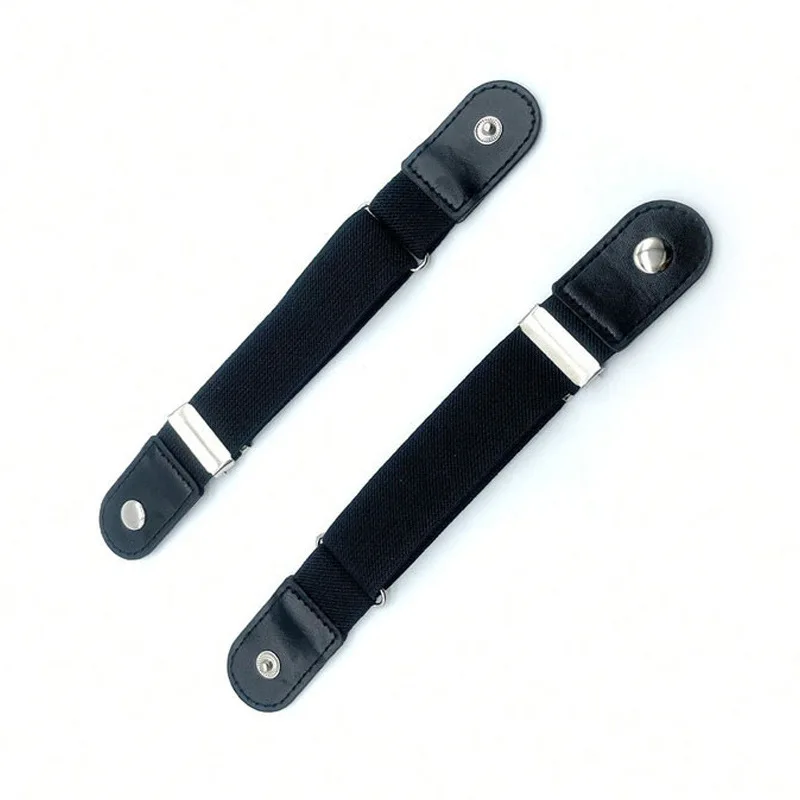 2Pcs/Set No Buckle Elastic Belt for Women Men Unisex Stretch Belt for Pants Jeans Casual Buckle Free Adjustable Invisible Belt