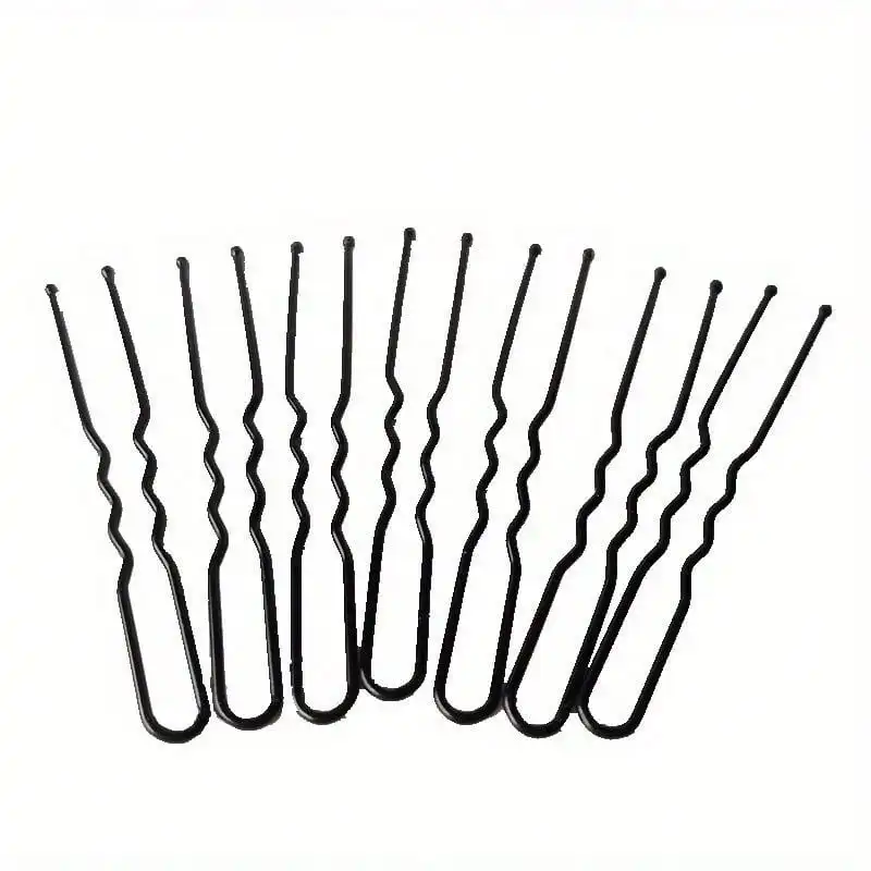 50Pcs  Simple Thin U-shape Alloy Hairpins, Suitable For Party Holiday Hair Styling, Perfect Gifts For Girls