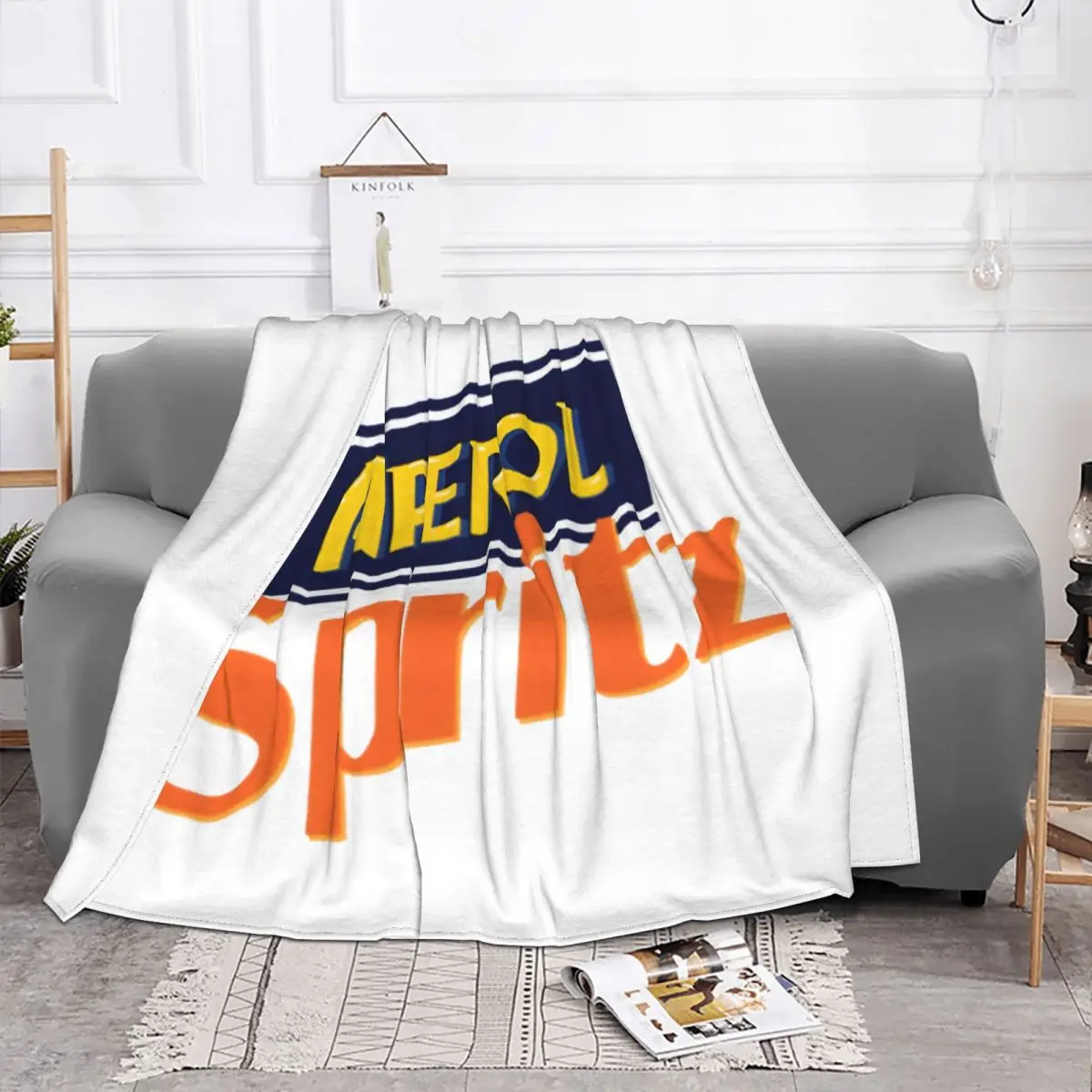 Aperols Spritz Blankets Fleece All Season Portable Soft Throw Blanket for Sofa Couch Rug Piece