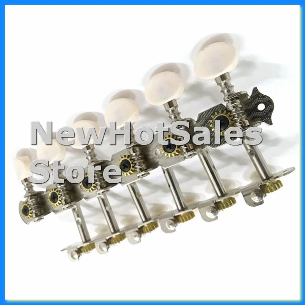 

12-струнные колки для настройки акустической гитары, хромированные машинные головки 6L 6R, аксессуары для инструментов для акустической гитары, часть-AT48