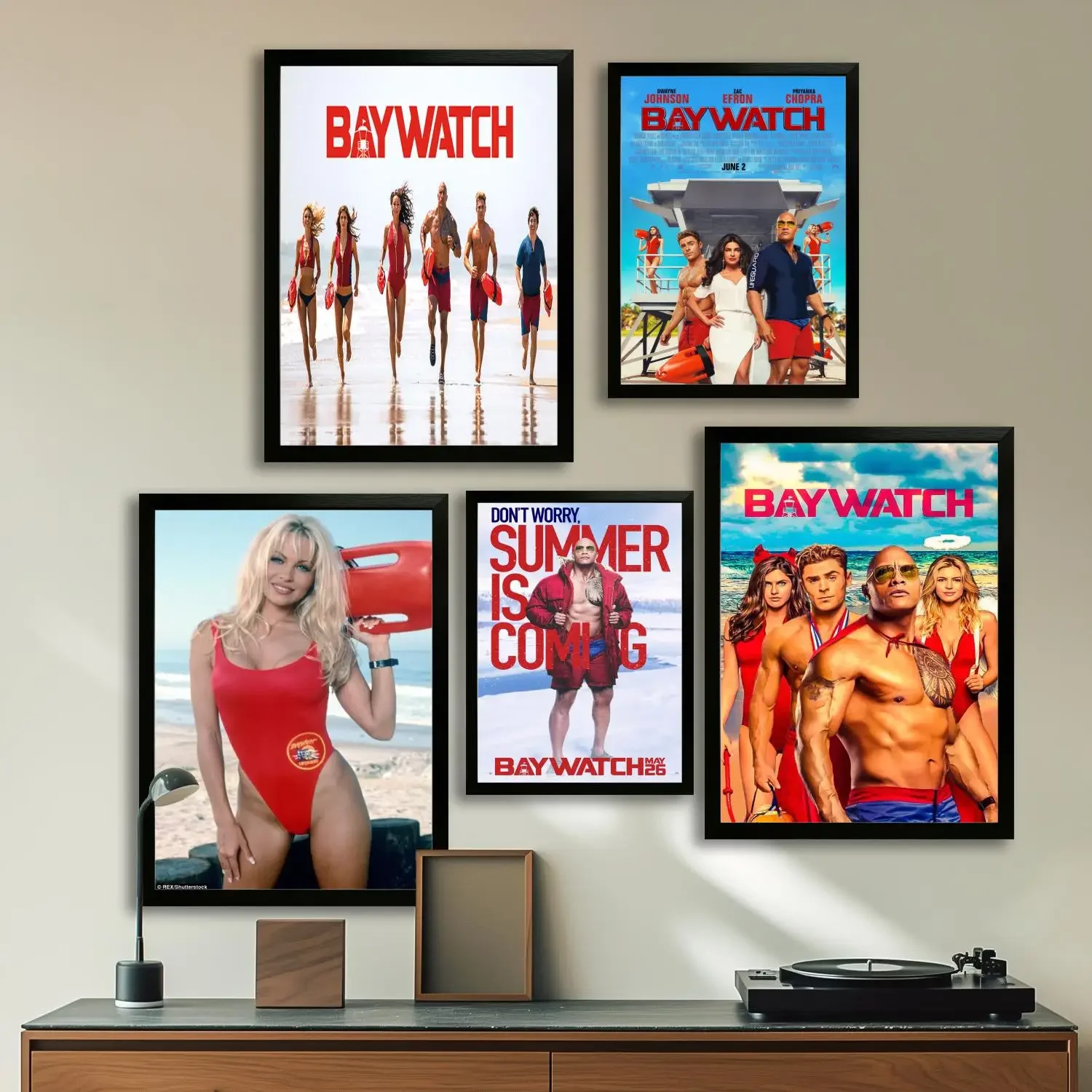 baywatch Canvas Art Poster, Wall Art, Picture Print, Modern Family, Bedroom Decor, Posters,Decorative painting