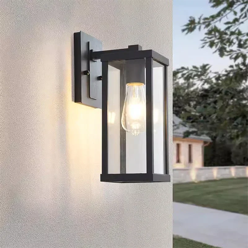 ASHER-Lámparas de pared LED contemporáneas para exteriores, simplicidad eléctrica, impermeable, balcón, pasillo, patio, Villa, puerta, Hotel