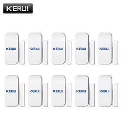 KERUI Wireless drzwi czujnik magnetyczny wykrywacz klawiatura dotykowa Panel GSM PSTN domowa ochrona antywłamaniowa Alarm głosowy System