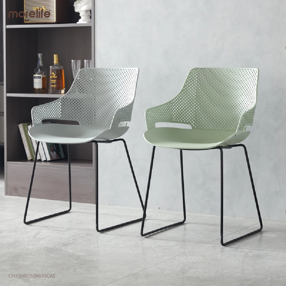 Modern Minimalist Dining Chair Wooden Leg Plastic Luxury Soft Chair Ergonomic, Toilet Chair Restaurant Coffee Shop Furniture