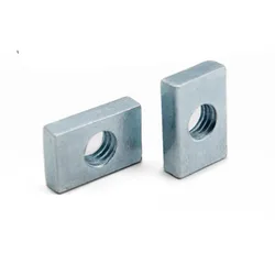 10/ 50pcs Square Nut M3 M4 M5 M6 M8 Zinc-Plated Carbon Steel Thin Rectangular Nuts Slider Block for Aluminum Profile Accessory