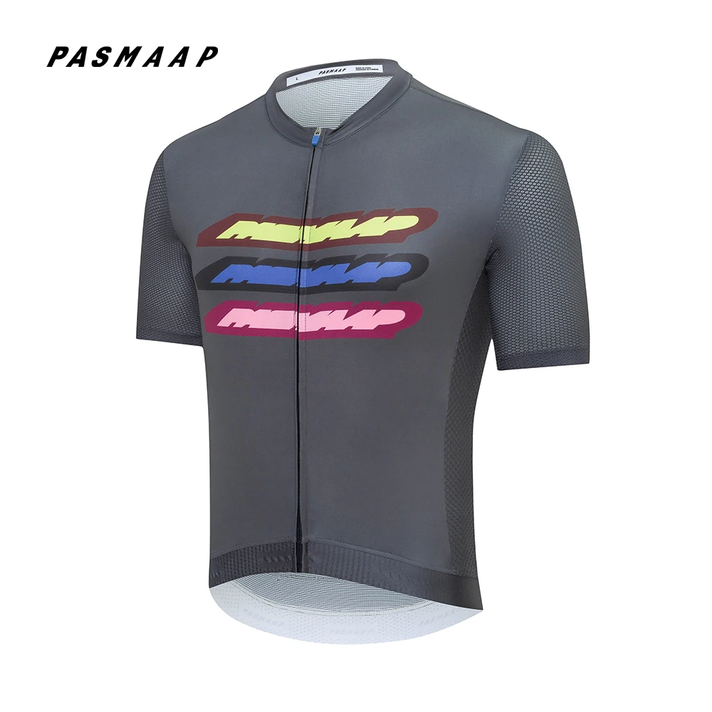 PASMAAP-Midsummer Cycling Jersey for Men, MTB Road Bicycle Shirt, Pro Team, Short Sleeve Bike Clothes, High Quality