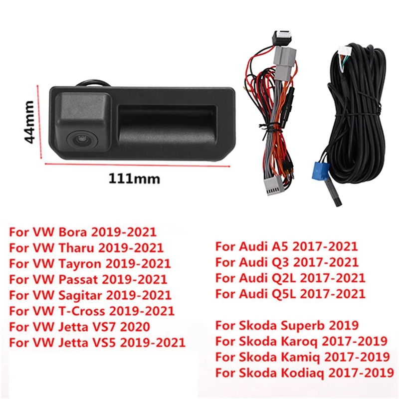 

RCD330 Car Trunk Handle Rear View Camera Parts For A3 S3 A4L / Tiguan Touran Passat MQB PQ MIB Dynamic Trajectory Camera