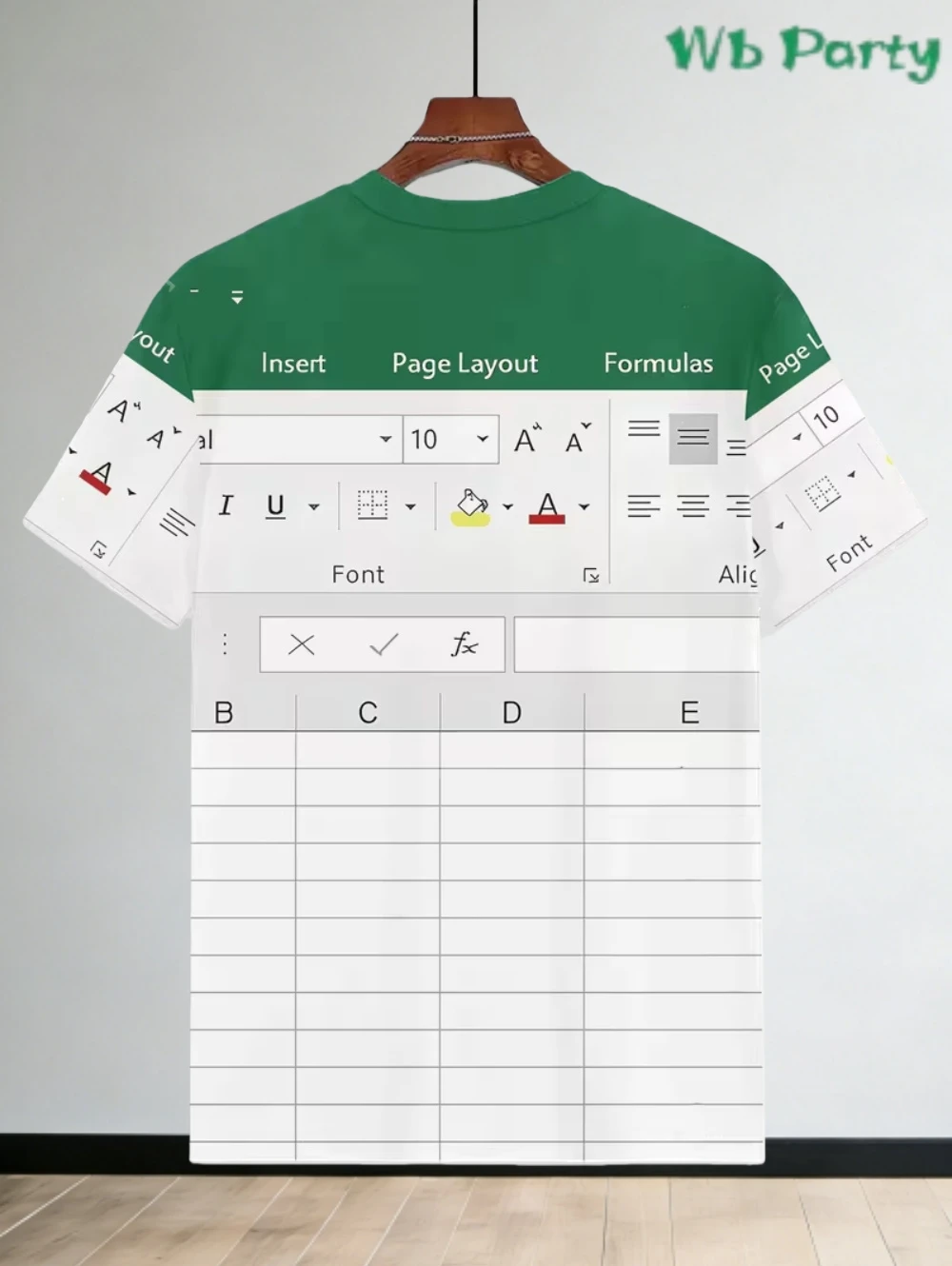 T-Shirt Excel décontracté pour hommes, impression 3D, logiciel de conception, hauts imprimés, Y2k Ho