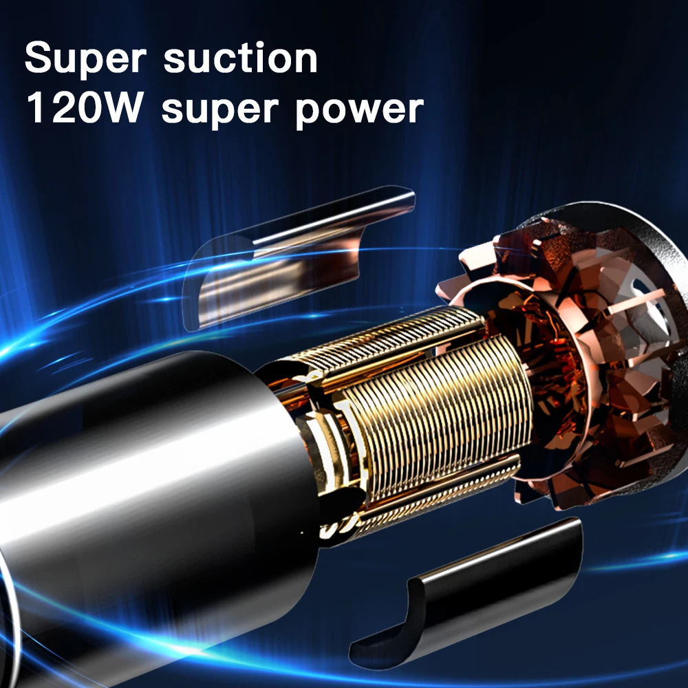 Q18 3 인 1 무선 자동차 진공 청소기, 건식 및 습식 사용, 휴대용 자동차 가전 진공 청소기