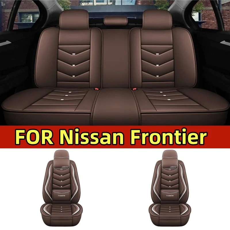 Car seat cover high-end artificial leather waterproof wear-resistant waist-resisting full-wrap seat cover FOR Nissan Frontier