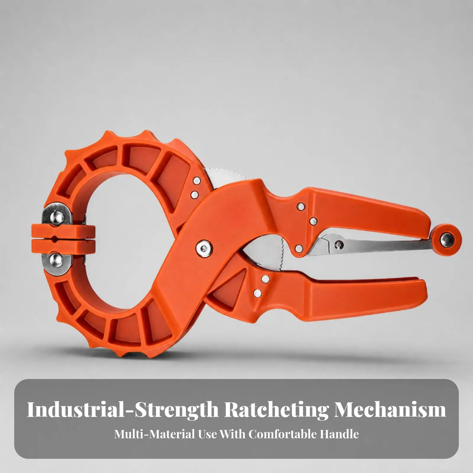Home Improvement Ratchet Clamp Nylon Steel Adjustable Jaw Secure Hold Smooth Release for Woodworking DIY Task