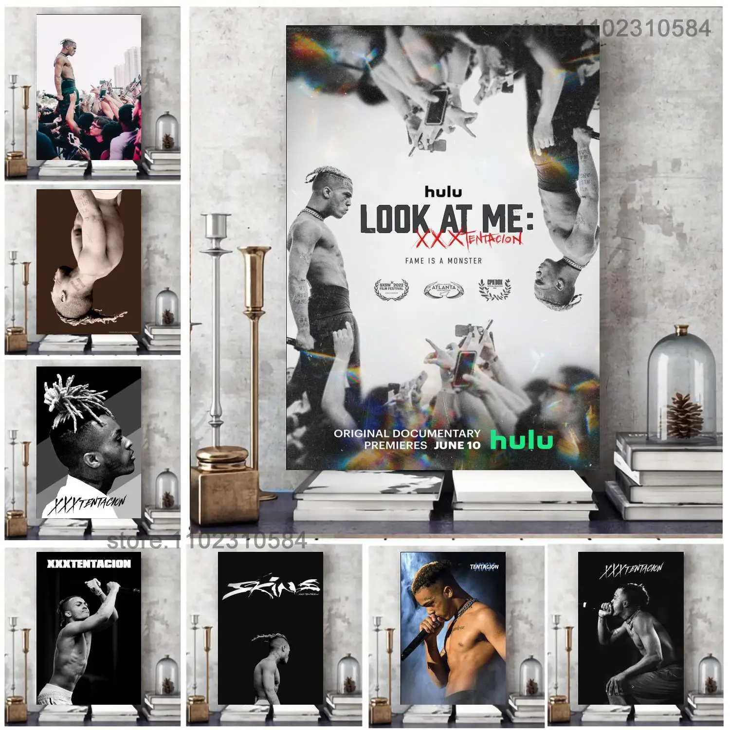 XXTENTACION Poster Bad Vibes Forever XXX  Album Art Music Wall Decor Canvas Print for Modern Bedroom Home Decor