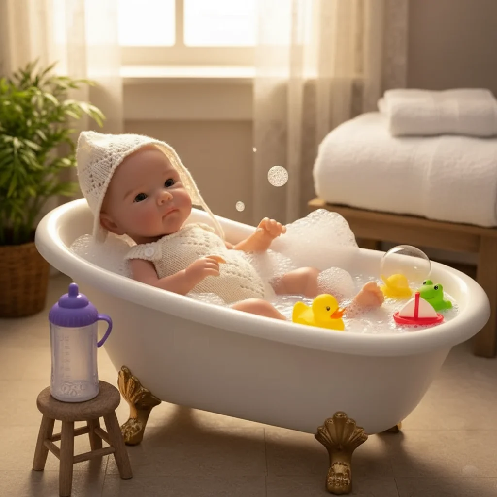 

13 Inch Bettie Reborn Baby Doll Realistic Reborn Doll Lifelike Soft Touch Silicone Girl Handmade Newborn Doll Birthday Gift