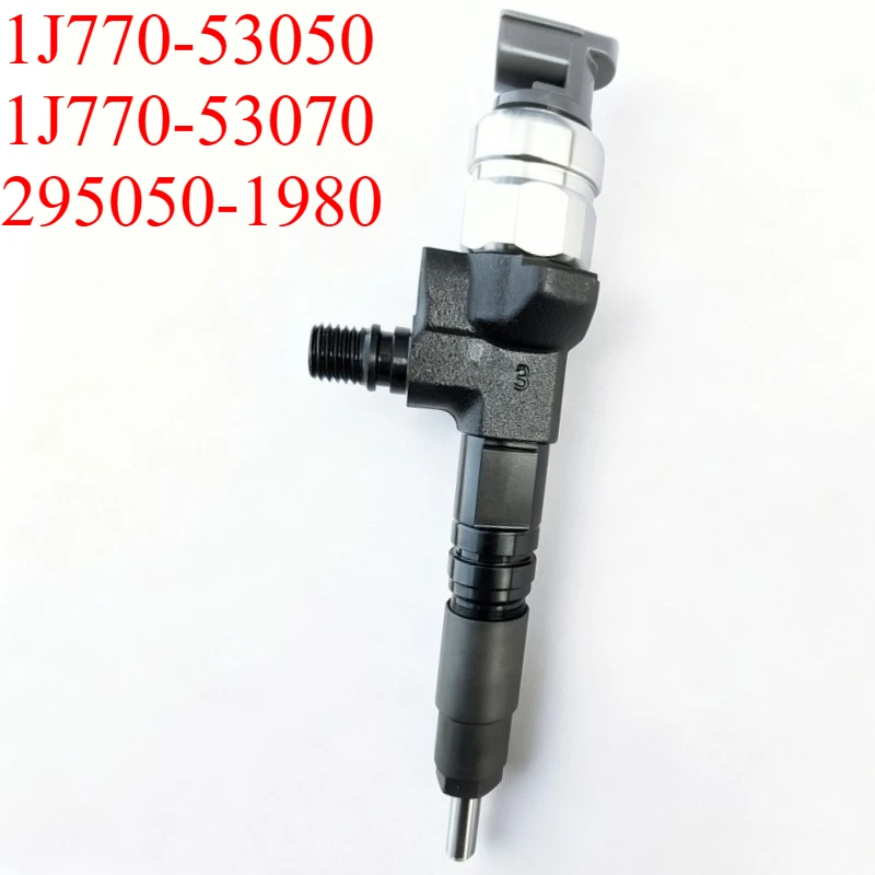 1J770-53050 1J770-53070 295050-1980 Common Rail Engine Fuel Injector For Kubota V3307 Engine SSV75 M7060