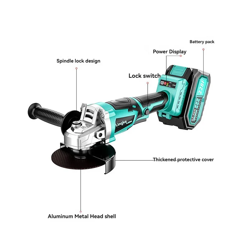 

Cutting Polishing Machine Brushless Angle Grinder 3 Speed Cutting Angle Grinder Compatible cutting and grinding machine