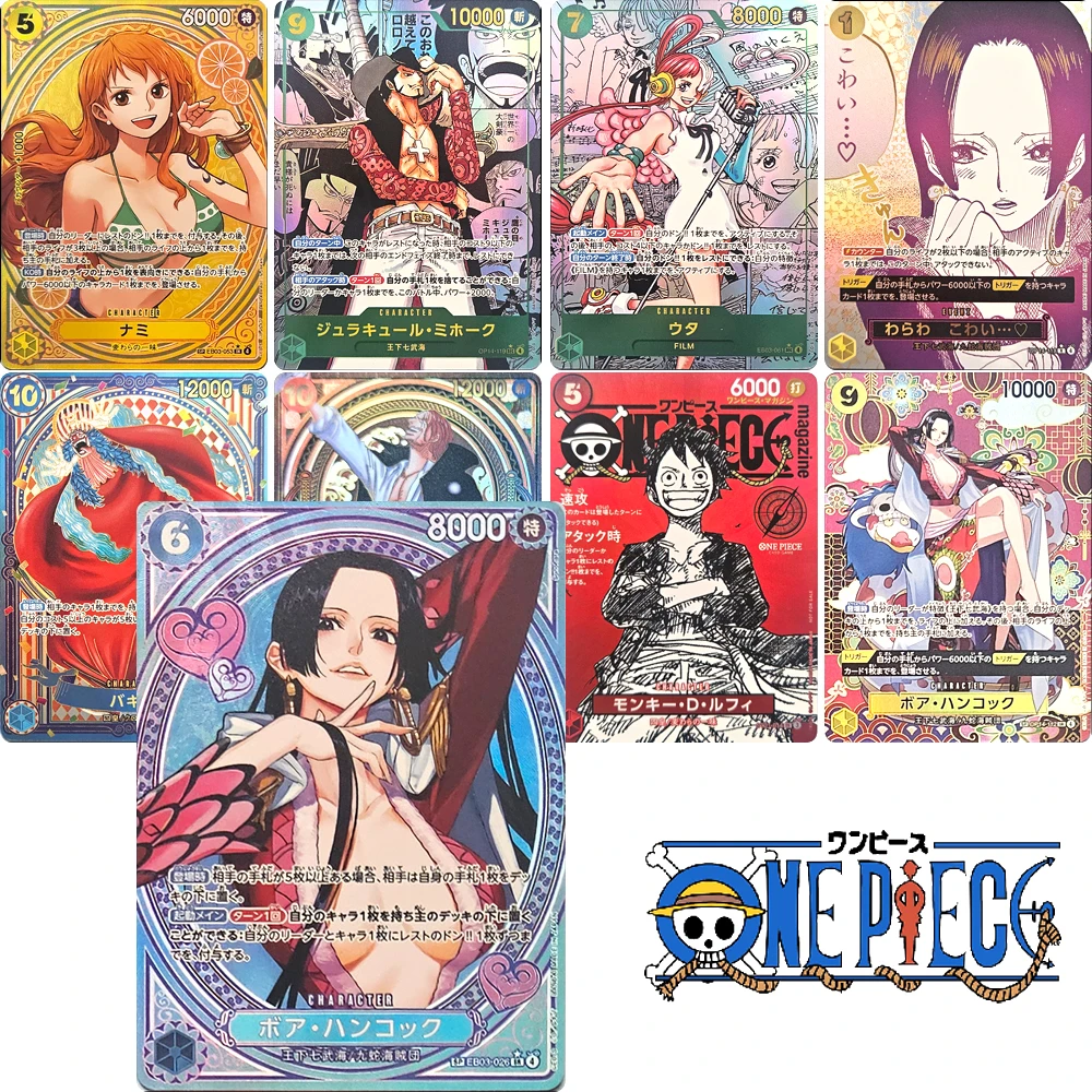 Personnages d'anime une pièce Roronoa Zoro Boa Hancock bricolage maison Xtreme beauté jeu jouets carte de Collection cadeau d'anniversaire de noël