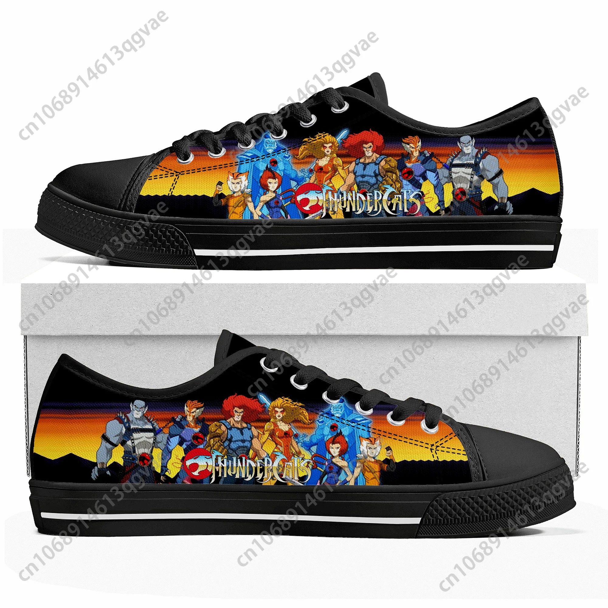 Thundercats Low Top Sneakers Womens Mens Teenager Lion O High Quality Canvas Sneaker Casual Anime Cartoon Customize Shoes