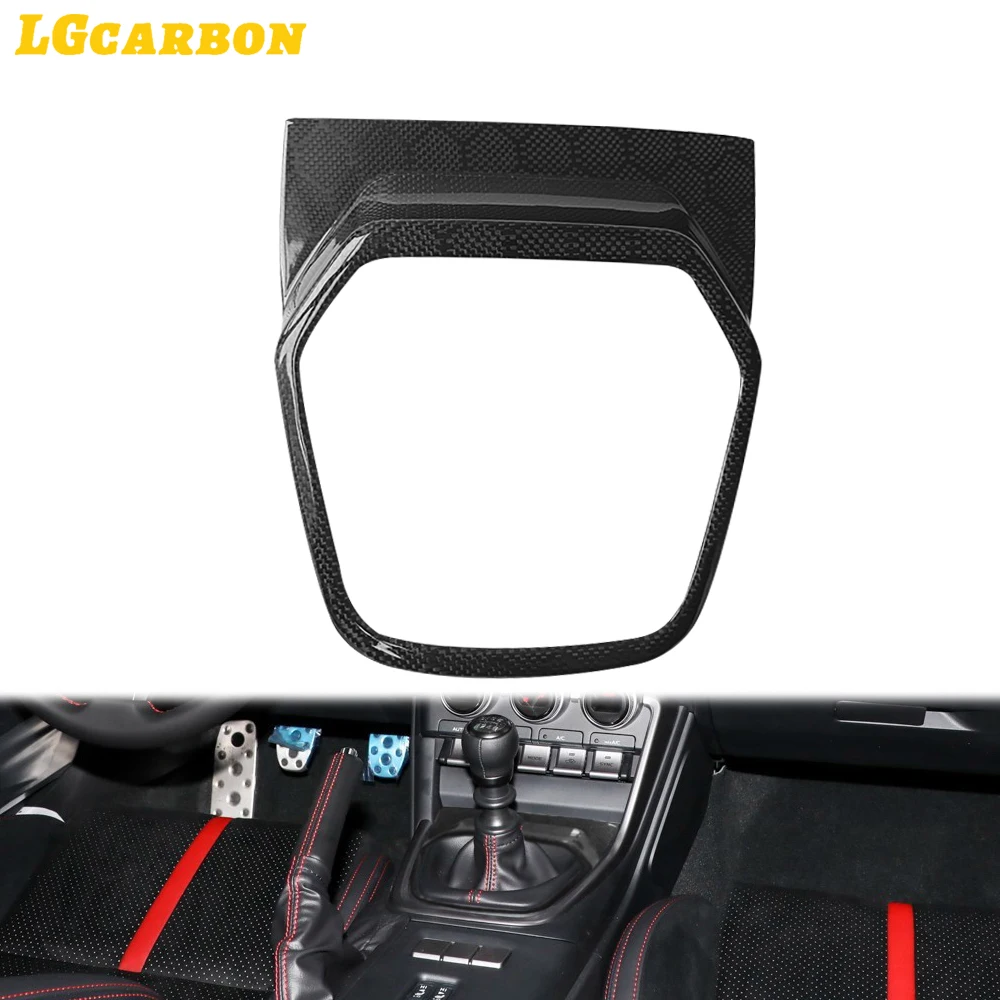 

LGcarbon Honeycomb Carbon Automatic Version Gear Shfit Knob surrounds Panel Trim Fit for Subaru BRZ 2022+