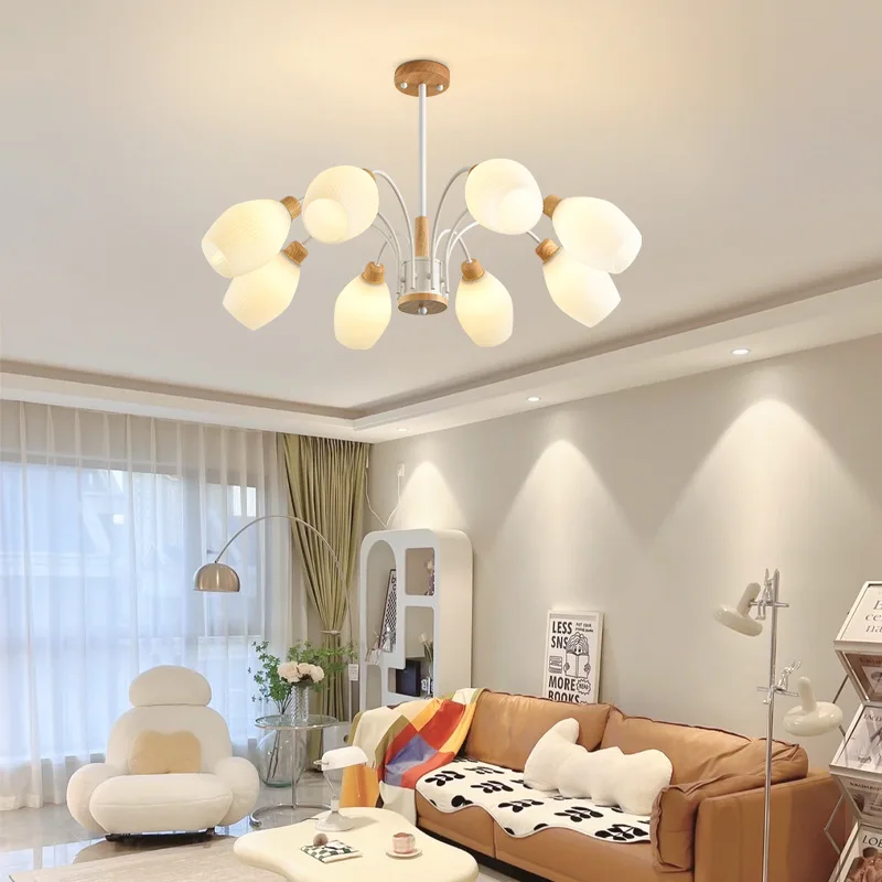 

Cream style living room light log style modern minimalist bedroom
