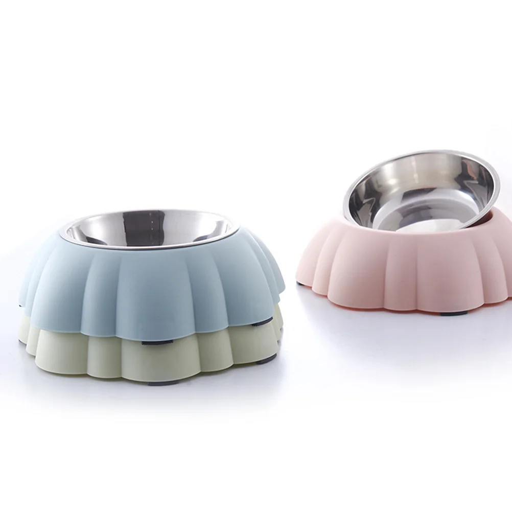 

Stainless Steel Pet Bowl Green Non-Slip Double Feeder Anti-Tip For Dogs Cats Food Bowl High-Density Easy Clean Safe Feeding