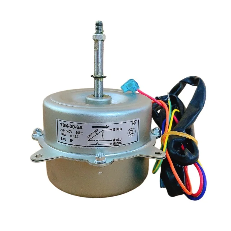YDK-30-6A Is Suitable for Chigo Air Conditioner External Motor 3-wire Reverse AC Fan Motor, New Copper Wire 30W