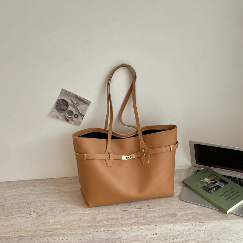 Urbaner Minimalistischer Stil Große Kapazität Damen-Handtasche Unterarm-Schultertasche Pendler-Handtasche Modische Reise-Unterarmtasche – Detail 20