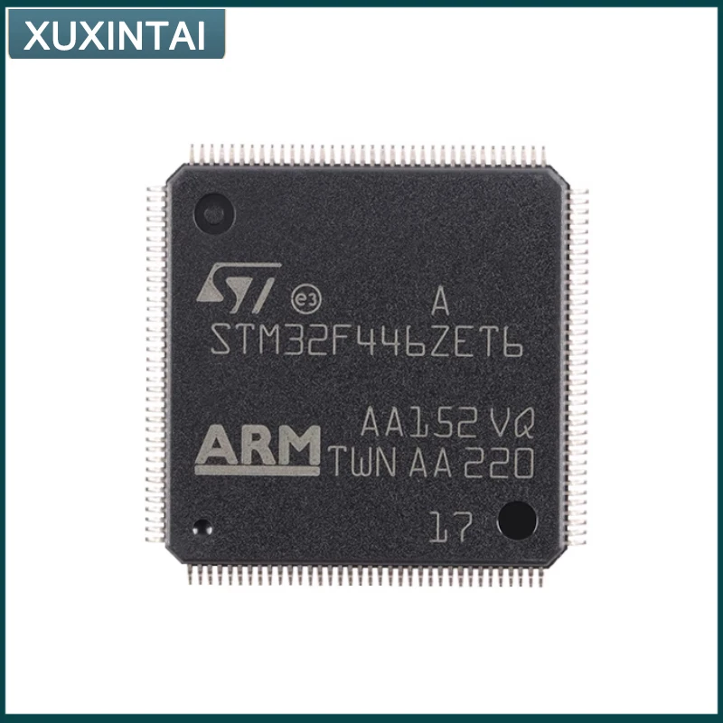 5Pcs/Lot  New Original  STM32F446ZET6 STM32F446  Microcontroller IC 32-Bit Single-Core 180MHz 512KB (512K x 8) FLASH 144-LQFP