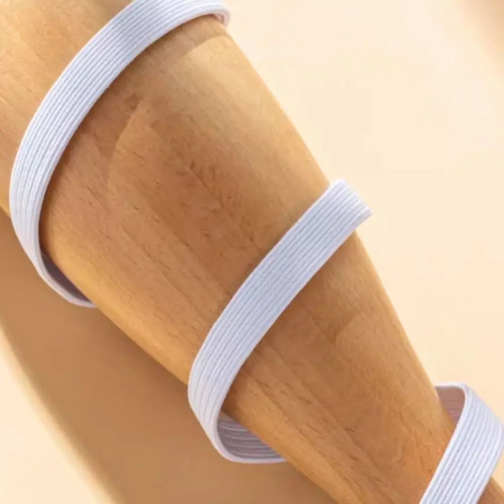6/8/10 مللي متر أربطة مرنة مسطحة أبيض/أسود لتقوم بها بنفسك شريط مطاطي مرن القماش الملابس شريط مرن لحزام السراويل