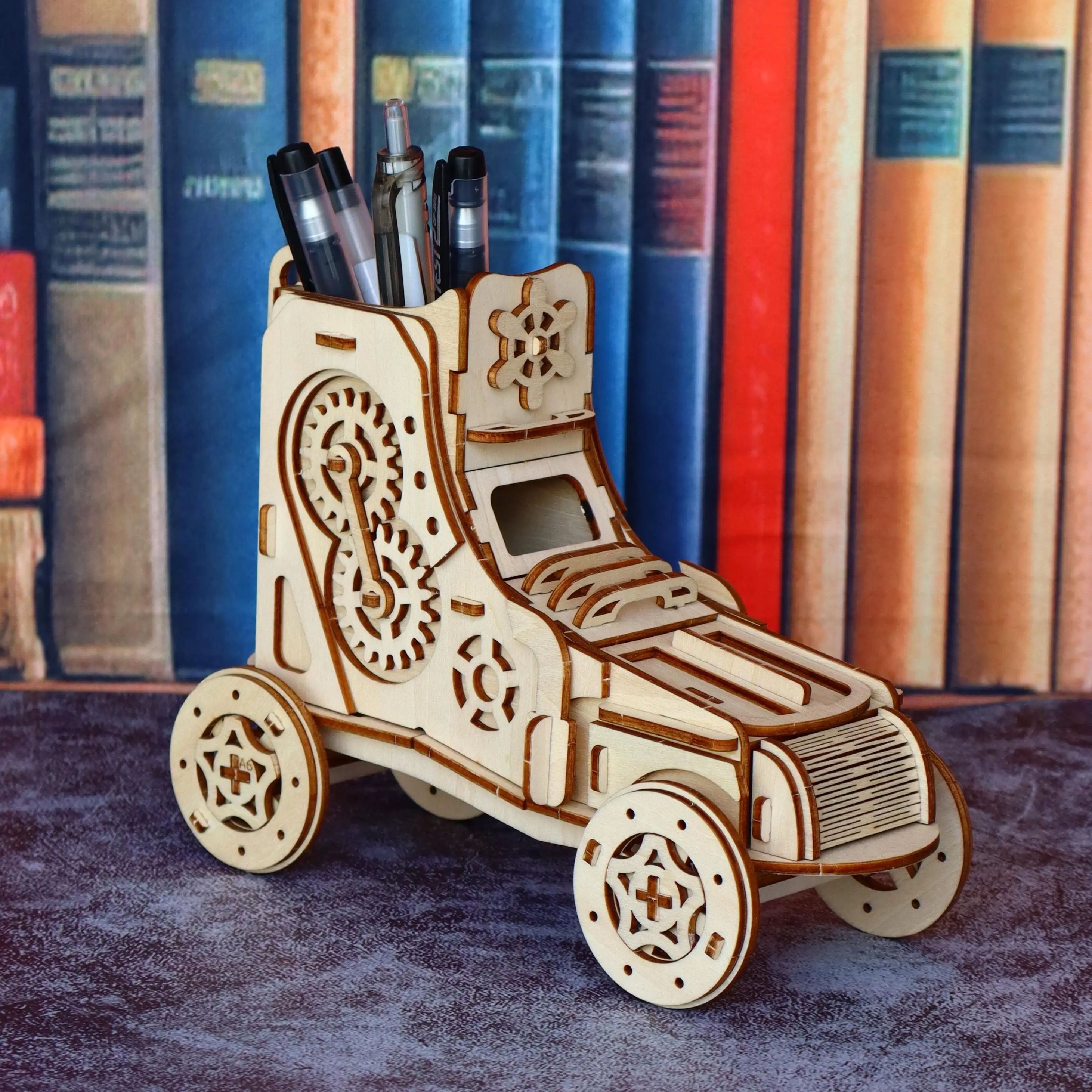 ألعاب ألغاز خشبية ثلاثية الأبعاد مناسبة للبالغين، نماذج تجميع لمجموعات الأحذية والسيارة، كتلة بناء تجميع خشبية ذاتية الصنع