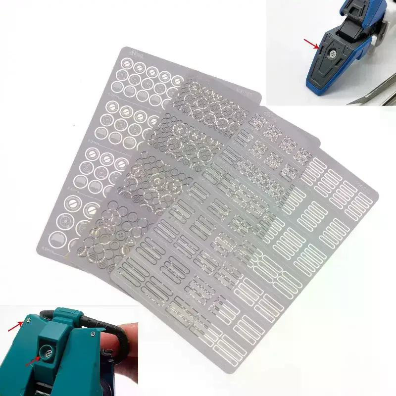 

1 Set Gunpla Plastic Detail Modification Full Body Universal Groove Hg Mg Rg Model Metal Etching Chip Machine
