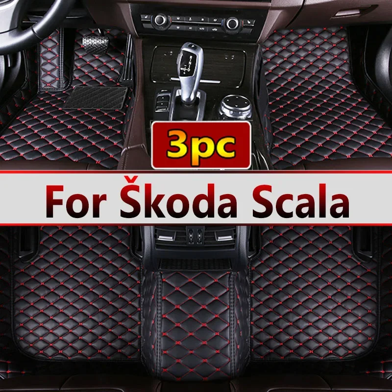 Car Mats Floor For Škoda Scala 2020~2022 Waterproof Rugs Car Floor Mats Foot Mat Cubre Pisos Para Autos Car Accessories Interior