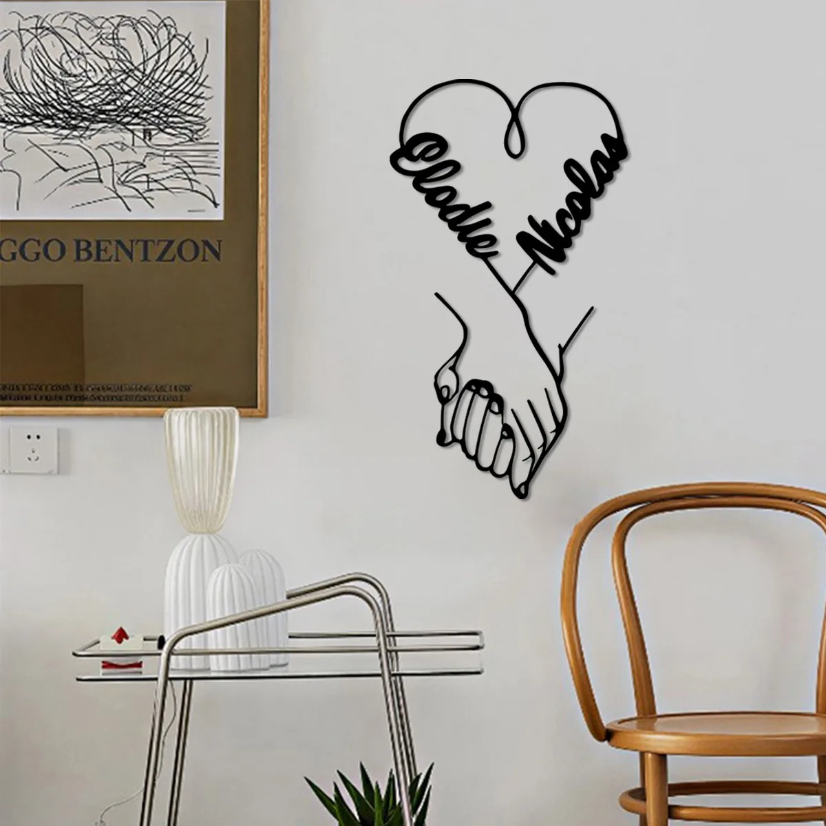 Customized Hand in Hand Love Couple Hand in Hand Valentine'S Day Gift Anniversary Wedding Gift Personalized Couple Gift