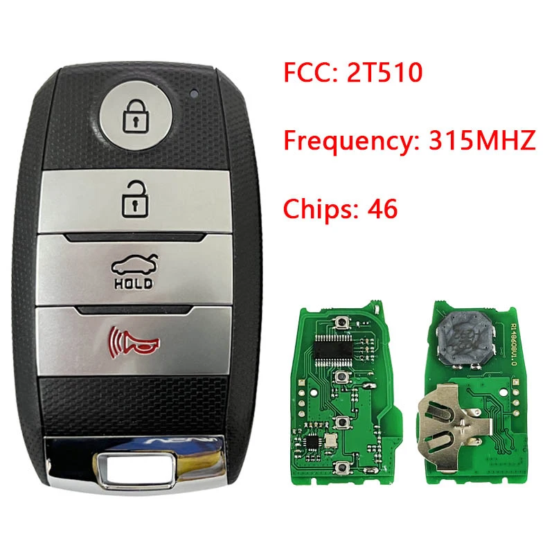 CN051178 Aftermarket 4 Button Key For KIA Optima 2014+ Smart Remote 95540-2T510 315MHZ 46 Chip SY5XMFNA04 95440-1U500 1W101