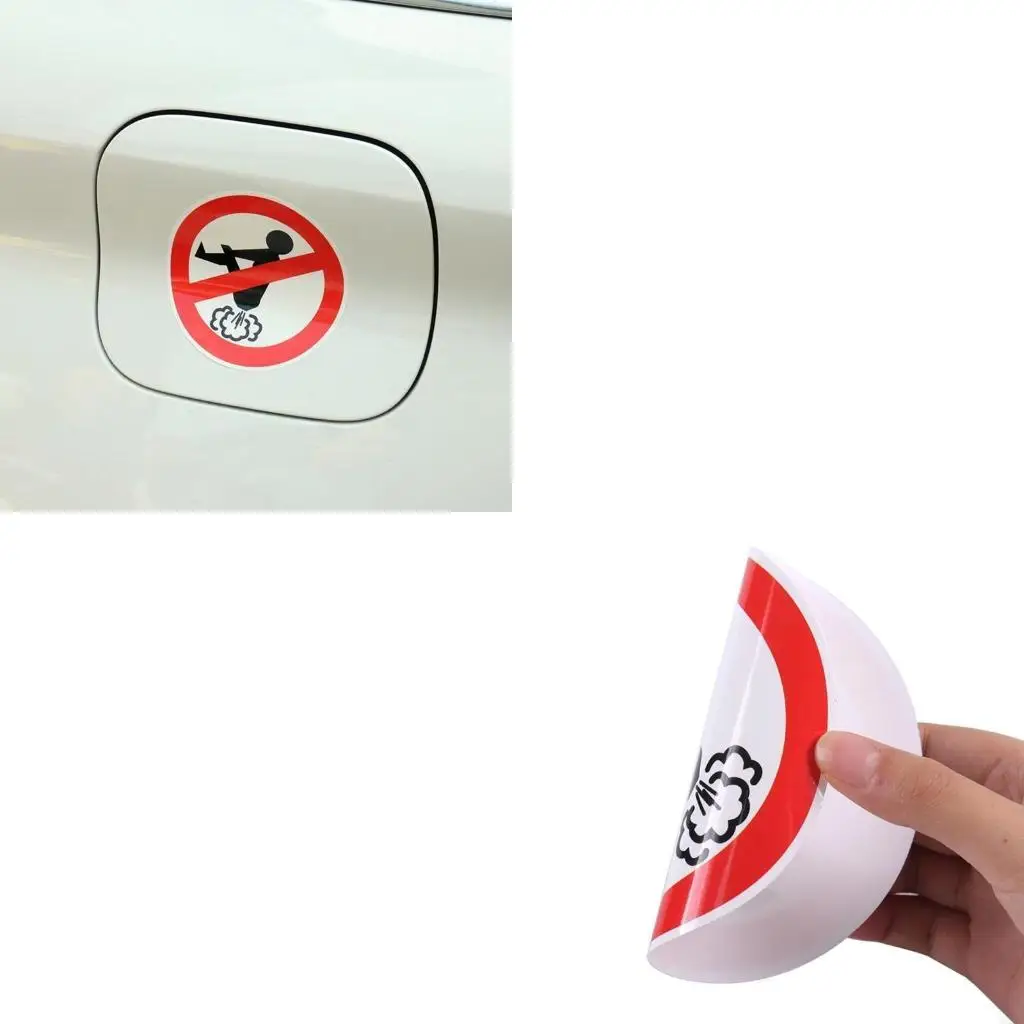 

12cm x 12cm No Farting Car Sticker Funny PVC Decal Car Accessories Auto Styling Decoration Prank Gift