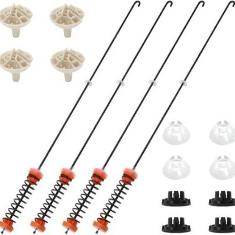 Kit de 4 Varillas de Suspensión para Lavadora W11130359, Compatible con Whirlpool WTW7040DW1 W10901060